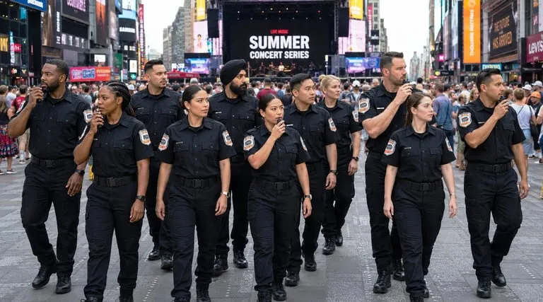 Boldest security professionals at a public event
