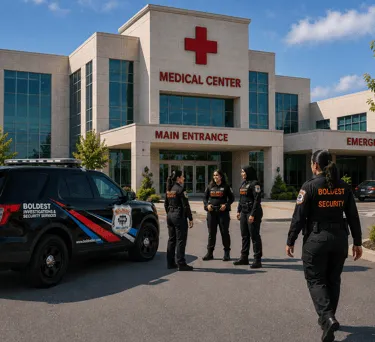 Boldest security team outside a medical center